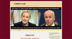 Desktop Screenshot of calumslist.org