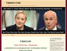 Tablet Screenshot of calumslist.org